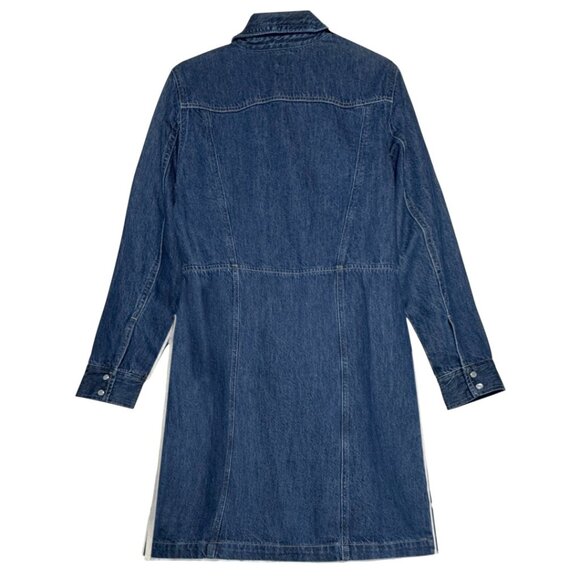 NWT GAP DENIM DRESS 100% COTTON WESTERN CLEAN GIRL COASTAL COWGIRL CLASSIC M - Picture 2 of 7